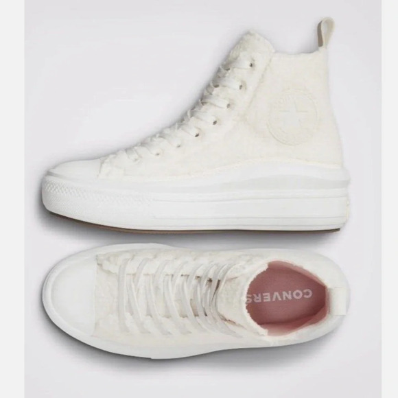Converse Sherpa Chuck Taylor All Star Move High Perfect Is Not Perfect Platform - Picture 2 of 12